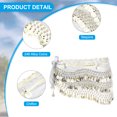 thumbnail image 3 of Uxcell Women's Belly Dance Hip Scarf with Sequins Triangle Wrap Skirts Waist Chain for Party Costume Performance White, 3 of 7