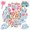 1A-35pcs, variant on 35pcs Clear Summer Stickers Cute Animal Decals Cheerful Summer Stickers for Suitcase Phone Laptop