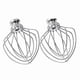 thumbnail image 1 of Dishwasher Safe Wire Whip Attachment 6 Wire Whisk Upgrade Real Stainless Steel Fits Tilt- Stand Mixer for Egg, 1 of 5