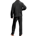 thumbnail image 2 of Moolmeyno Men's Winter Velvet Pajama Set & Robe, Long Sleeve Sleepwear with Cozy Plush Material, 2 of 3