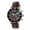 Black and Brown, variant on Brandon men's japanese quartz stainless steel bracelet black dial 44 mm case case watch 1011ABRS
