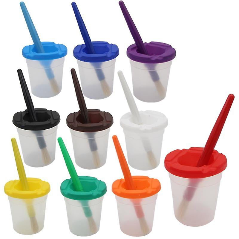 Vasos De Pintura Con Tapas 400ml | Anillo De Retención Y 5 Tapones | Para Pintura Automotriz Y Madera