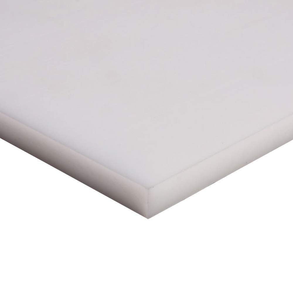 Natural White Color Acetal Copolymer Plastic Sheet 3/4 x 16 x 16