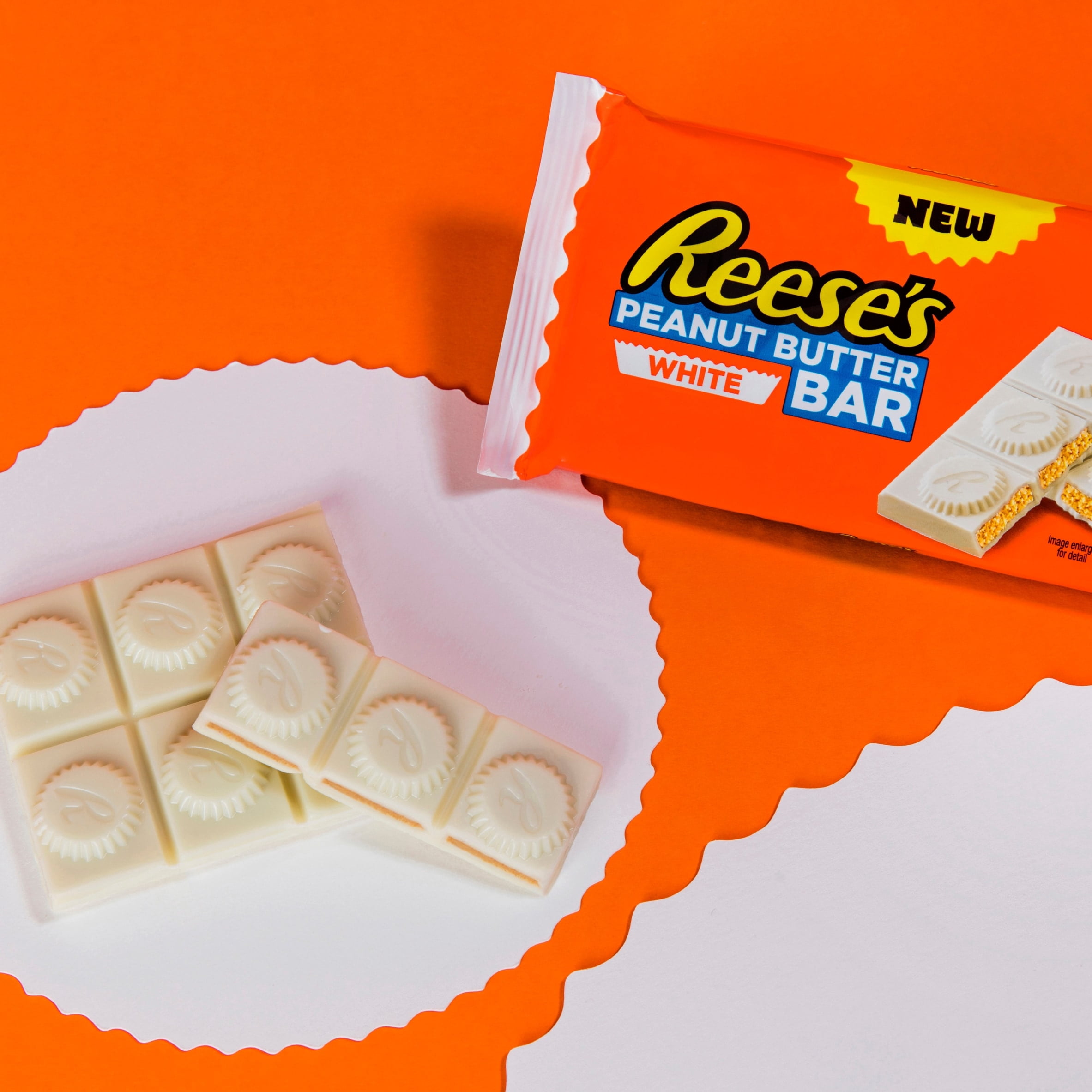 Reese's Peanut Butter White Chocolate Bar 90g, Imported from Britain