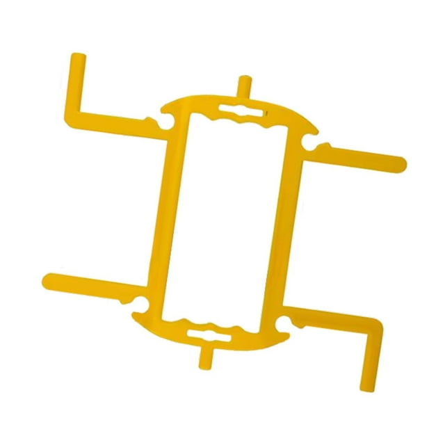 Soporte para manguera de jardín, soporte de almacenamiento, cables de extensión, cable portátil para exteriores, para el césped del hogar. Amarillo