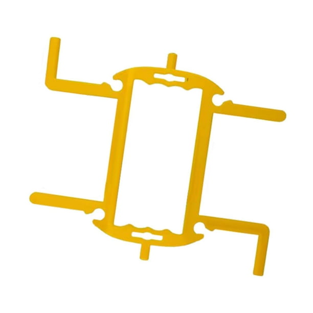Soporte para manguera de jardín, organizador de cables, mangueras flexibles, carrete de manguera de agua para el hogar. Amarillo