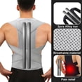 thumbnail image 4 of S-5XL Plus Size Full Back Support Belt Posture Corrector Back Brace for Men Women Pain Relief Hunchback Correction Breathable Lumbar Support Belt, 4 of 7