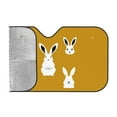 thumbnail image 2 of LNWH Car Sun Shade Windshield, Yellow Rabbit Silhouette Automotive Front Window Sun Visor for Cars SUV Trucks-Sunshade Blocks Heat and UV Ray, Medium, 2 of 8