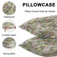 thumbnail image 4 of Sage Green Botanical Outdoor Pillow Covers 18x18 Inch Throw Pillow Covers Set of 2 Waterproof Decorative Pillow Cases Spring Floral Summer Botanical Vintage Cushion Covers for Patio Furniture Garden, 4 of 7