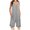 Gray, variant on ZVNAΖH Jumpsuits for Women Summer 2024 Waffle Knit One Piece Jumpsuit Clearance Casual Sleeveless Jumpsuit Wide Leg Rompers