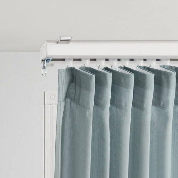 12-18ft Adjustable Curtain Hanging Track System Wall Mount Curtain Track Kit for hotels, hospitals, living rooms