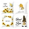 thumbnail image 2 of TUOBARR Pillows Savings! 4PC Bee Festival Print PillowCase Linen Sofa Cushion Cover Home Decor Cushion Cover Family Pillowcase, 2 of 5