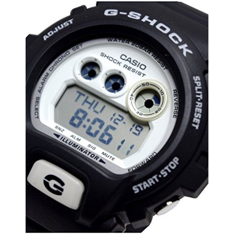 GDX6900-7 Men's G-Shock White Digital Dial Black Resin Strap
