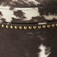 thumbnail image 5 of The Pioneer Woman Harper Round Storage Ottoman, Cowhide, 17.72 in, 5 of 10