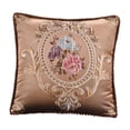 thumbnail image 2 of Funda de almohada de jacquard con estampado de flores de lujo Strade Fareast Limited Estilo B 48 cm x 48 cm, 2 of 8