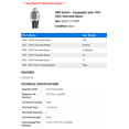 thumbnail image 2 of 4WD Switch - Compatible with 1995 - 2005 Chevy Blazer 1996 1997 1998 1999 2000 2001 2002 2003 2004, 2 of 2