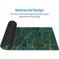 thumbnail image 6 of Green Leaf Tropical Botanical Abstract Large Gaming Mouse Pad, Extended Big Keyboard Mouse Mat, Long Computer Gaming Mousepad for Home Office Work Desk Stitched Eges Non-Slip Base Mouse Pads Mat, 6 of 6