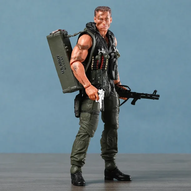 NECA Commando 30 aniversario John Matrix PVC figura de acción