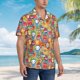 thumbnail image 3 of Fotbe Boho Cute Owls Camisa Hawaiana para Hombre Unisex – Camisa Casual de Verano con Botones de Manga Corta de Algodón y Lino,X-Large, 3 of 7