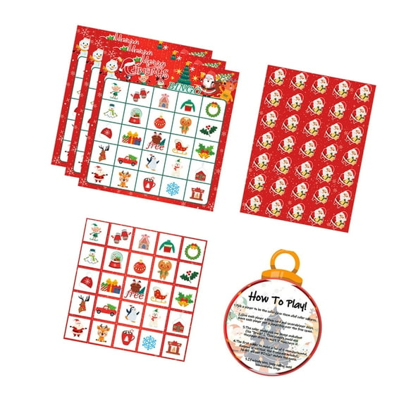 Yokua New Year Bingo Entertainment Set for Game Night Kids School Classroom Toy