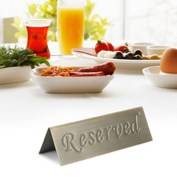 Reserved Sign, Running Water Stainless Steel Material Table Reserved Sign, For Use In Cafes Night Clubs