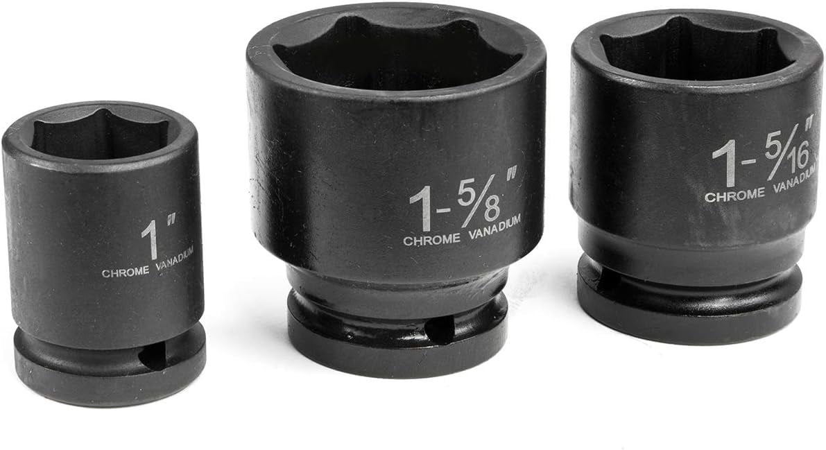 Stark USA 3/4" Drive 21PC Impact Socket Set, 6 Point, SAE 3/4" - 2", Ratchet Wrench, Extension Rods, Sliding Bar, CrV Steel