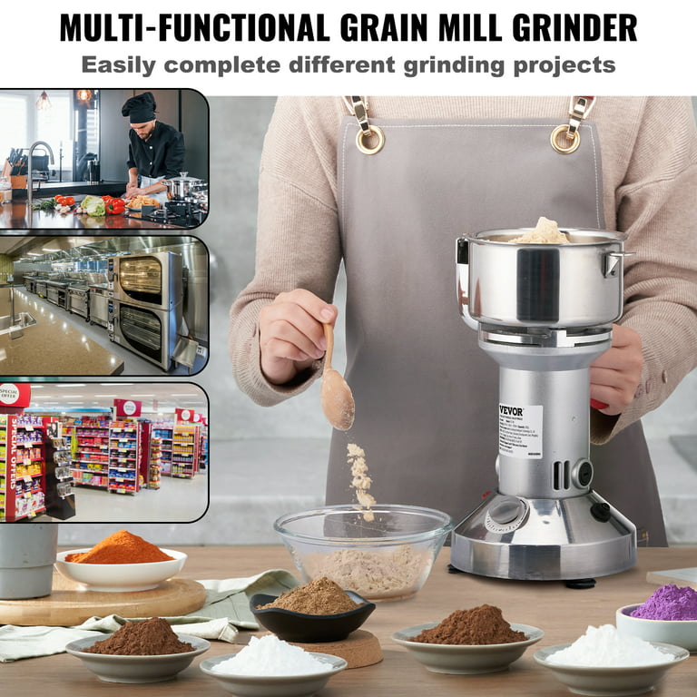 1000G Dry Food Mill Electric Grains Grinder Commercial Food