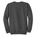 thumbnail image 6 of Mens Core Fleece Classic Crewneck Cotton/Poly fleece Sweatshirt Charcoal L, 6 of 6