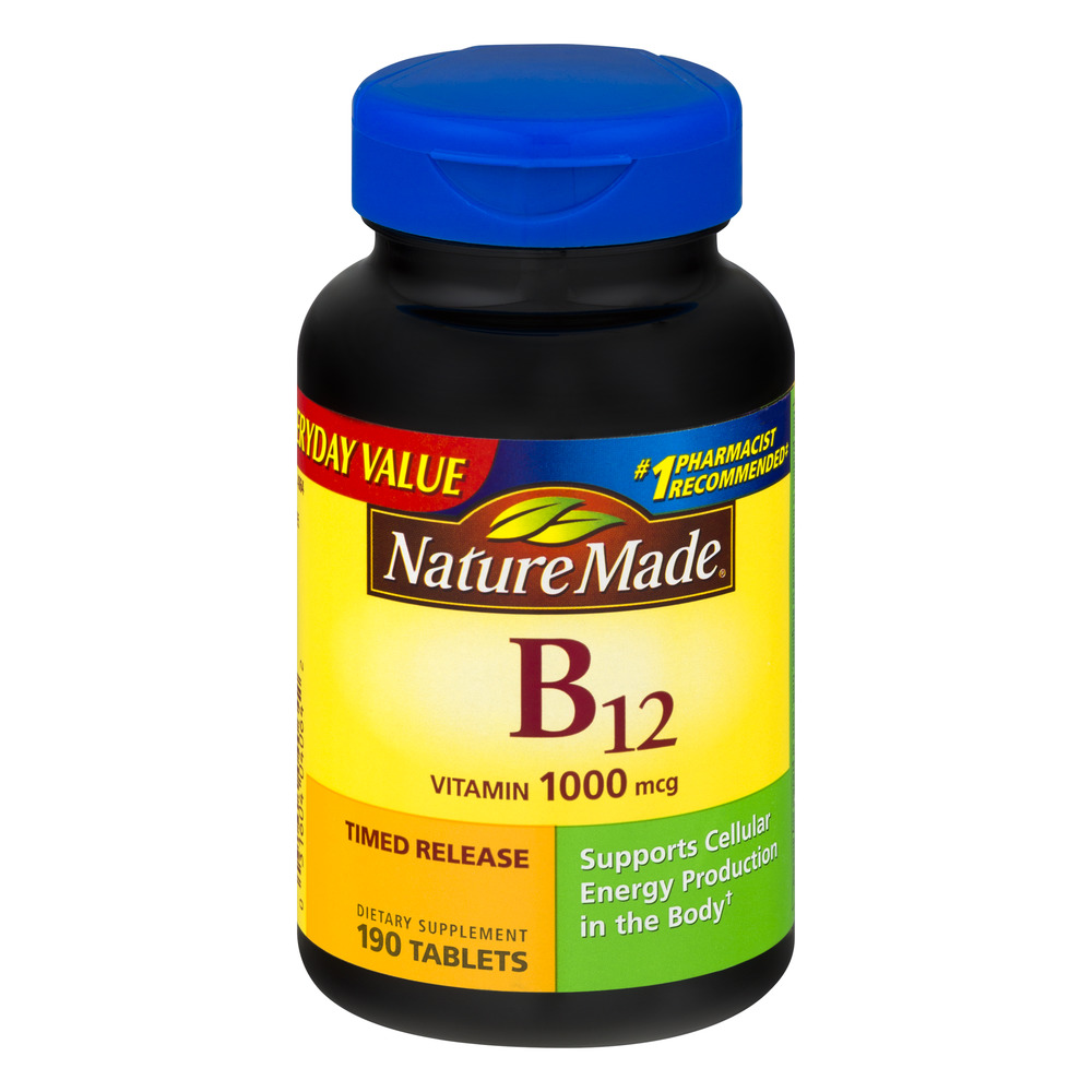 Nature Made Vitamin B12 1000 Mcg - 190 CT - Walmart.com