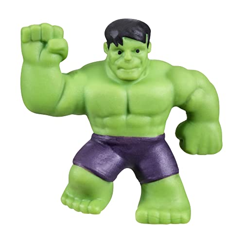 Heroes of Goo Jit Zu Marvel Mega Mini 6-Pack Super Stretchy & Squishy Mini Heroes Iron Man, Spider-Man, Captain America, Miles Morales, Hulk & Black Panther