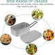 thumbnail image 4 of Lonchera de aluminio con tapa Recipiente para alimentos Lonchera para interior, exterior, camping, picnic (plata), 4 of 5