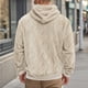 thumbnail image 2 of Blusa de manga larga con capucha para hombre, jersey de color liso, forro polar, bolsillo con cordón, sudadera de manga larga con capucha, blusa de poliéster para hombre, 2 of 7