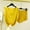 Yellow, variant on GERsome Womens Pajama Sets 2 Piece Summer Sleeveless Loungewear Soft Tank Top & Elastic Waist Shorts Camisole Lounge Set M-XXL