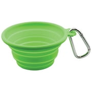FFD Pet Silicone Travel Bowl for Dogs & Cats X-Small 7oz - Lime Green