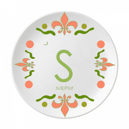 

Chestry Elements Period Table Chalcogens Element Sulphur S Flower Ceramics Plate Tableware Dinner Dish