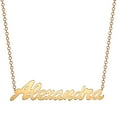 thumbnail image 2 of Personalized Planet Women's Outrageous Oversized Script Nameplate Necklace, 2 of 5
