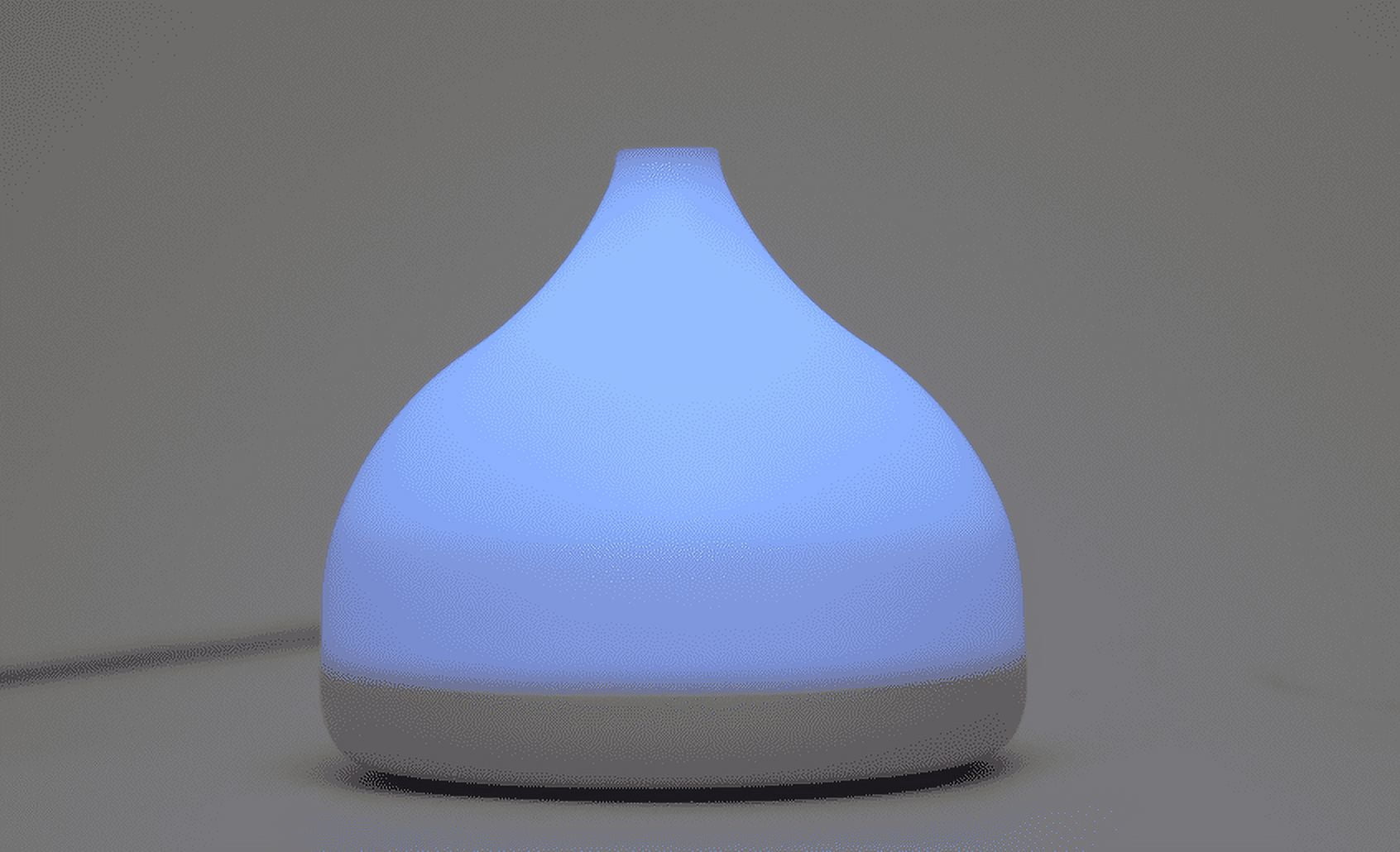 Mainstays Teardrop Fan LED Color Changing White Diffuser - Add your Own Scent