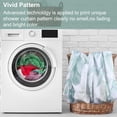 thumbnail image 4 of Green Floral Shower Curtain, Waterproof Fabric Watercolor Eucalyptus Plant Leaves Shower Curtains Set Bathroom Decor for Bathtubs with 12 Hooks, Weighted Hem, Durable, Washable, 4 of 6