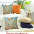thumbnail image 4 of YILUYINQING Tulip Pillow Covers  Spring Throw Pillow Covers Pink Yellow Tulip Floral Outdoor Pillowcase Watercolor Cotton Linen Cushion Case for Sofa Outdoor Patio 20x20in, 4 of 5