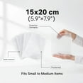 thumbnail image 2 of 100 Pack 5.9"x7.9" Bubble Wrap for Moving, Clear Double Sided Pouches for Safe Packaging, Shipping, 2 of 11