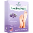 thumbnail image 1 of Mascarilla exfoliante para pies PLANTIFIQUE, paquete de 2, repara los talones, lavanda, 1 of 7