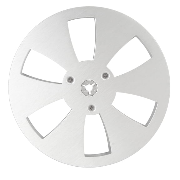 7 Inch Empty Reel, 6 Hole High Strength Opening Machine Part Empty Takeup Reel Accurate Size For Reel To Reel Tape Player
