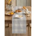thumbnail image 3 of Buffalo Plaid Short Table Runner 36 Inches Long,Lavender Lilac Farmhouse Gingham Striped Cotton Linen Table Runners Dresser Scarves,Fabric Tabletop Scarf Furniture Cover for Home Dinner Party 13"x36", 3 of 9