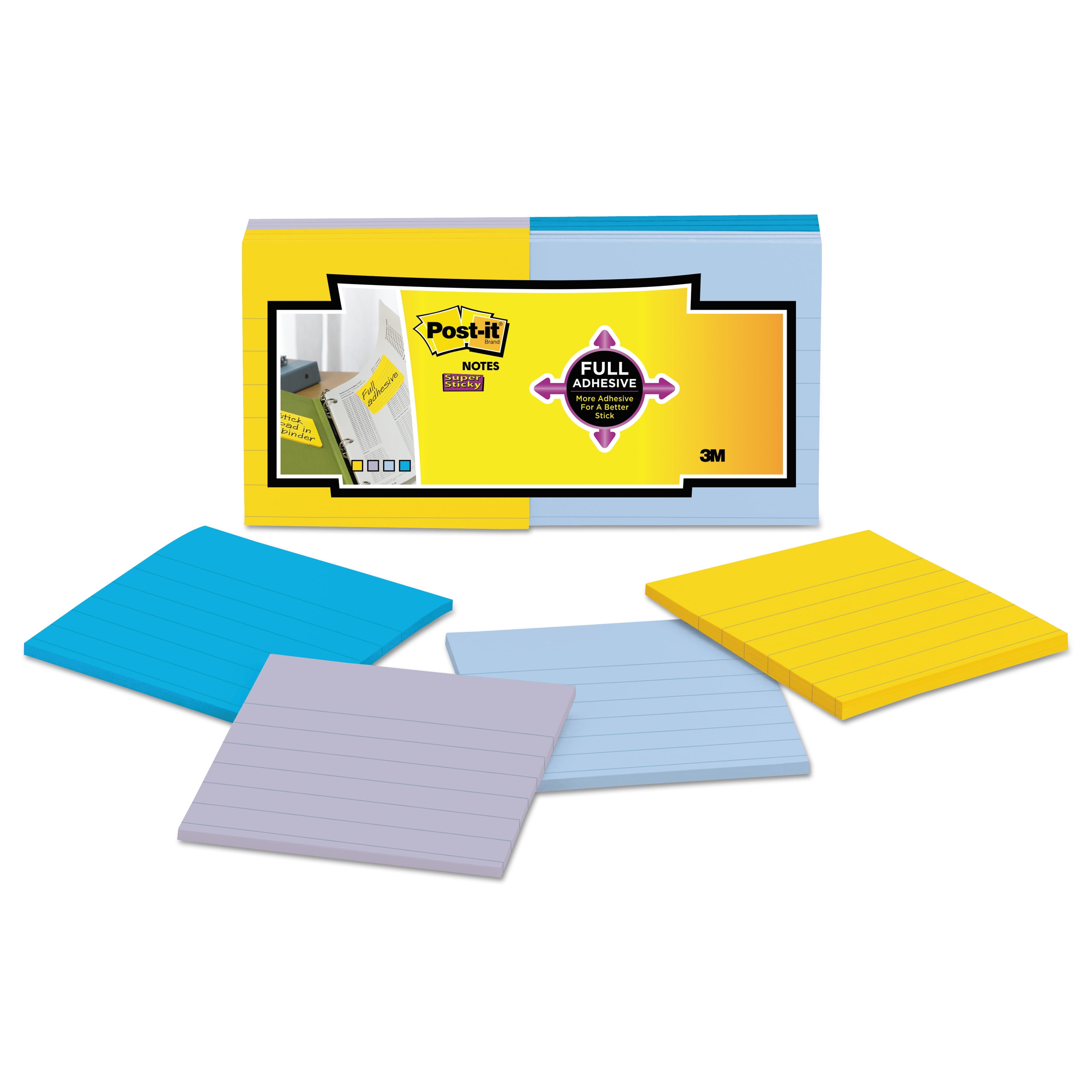 Post-it Super Sticky Full Adhesive Notes, 3