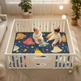 thumbnail image 2 of WOBOGO Colorful Christmas Bell Pattern Baby Playmats Extra Large Waterproof Rollable Activity Pads for Toddlers 50×50inch, 2 of 7