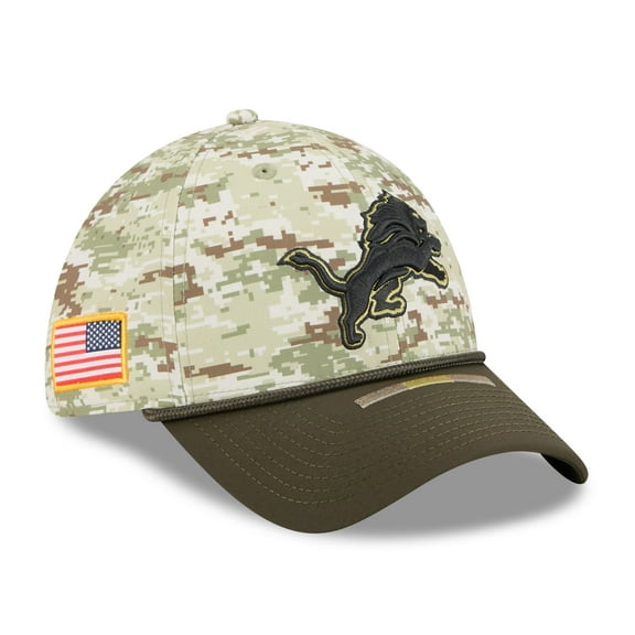 Men's New Era  Camo Detroit Lions 2025 Salute to Service 39THIRTY Flex Hat