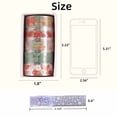 thumbnail image 2 of Youersen Floral Washi Tape Set, Decorative Craft Tape for Scrapbooking & DIY, 6 Rolls, 2 of 7