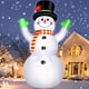 thumbnail image 1 of Muñeco de nieve inflable navideño de 3 m con luces LED para decoración exterior, 1 of 6