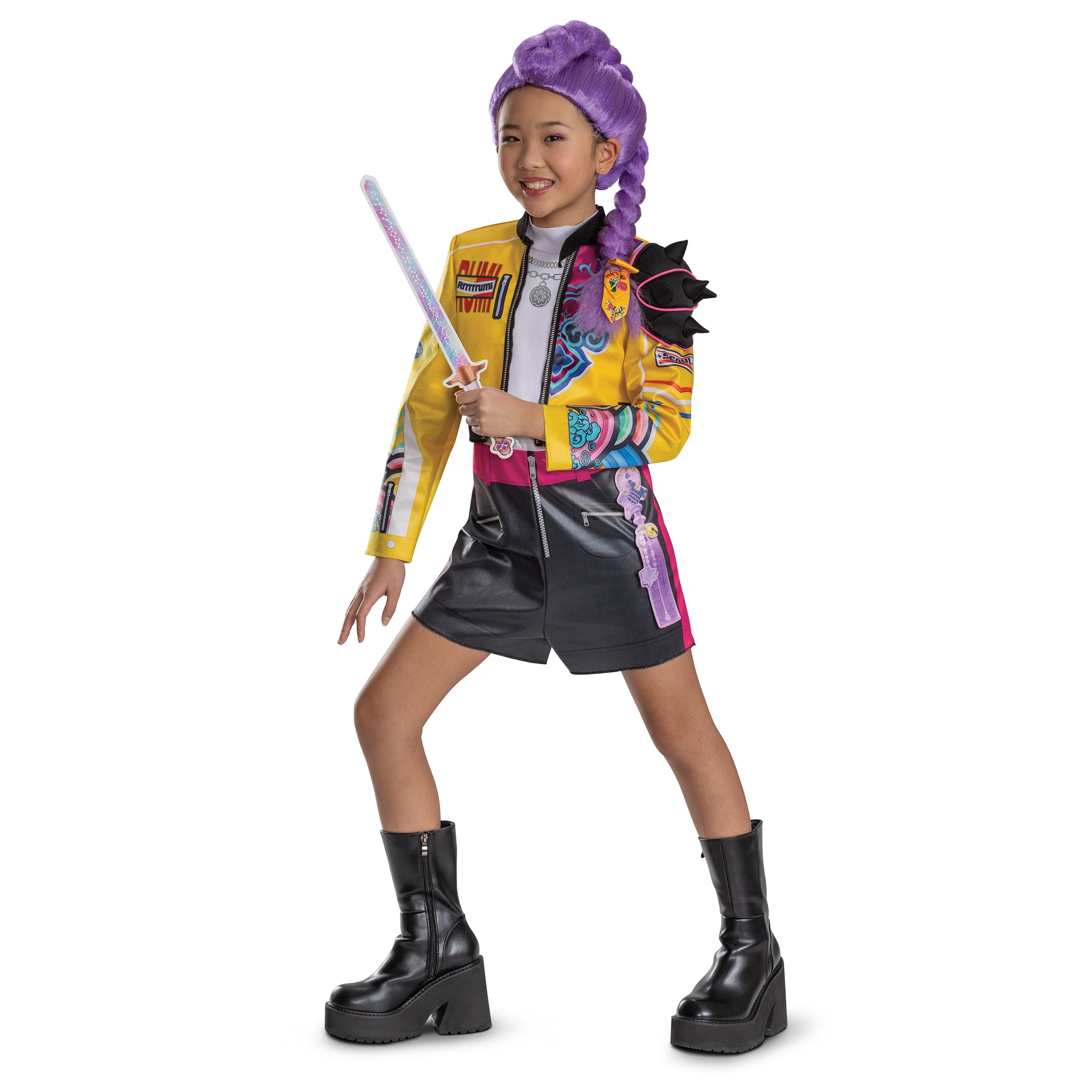 Netflix K-Pop Demon Hunters Rumi Halloween Costume for Children, Girls Size L (10/12), by Disguise