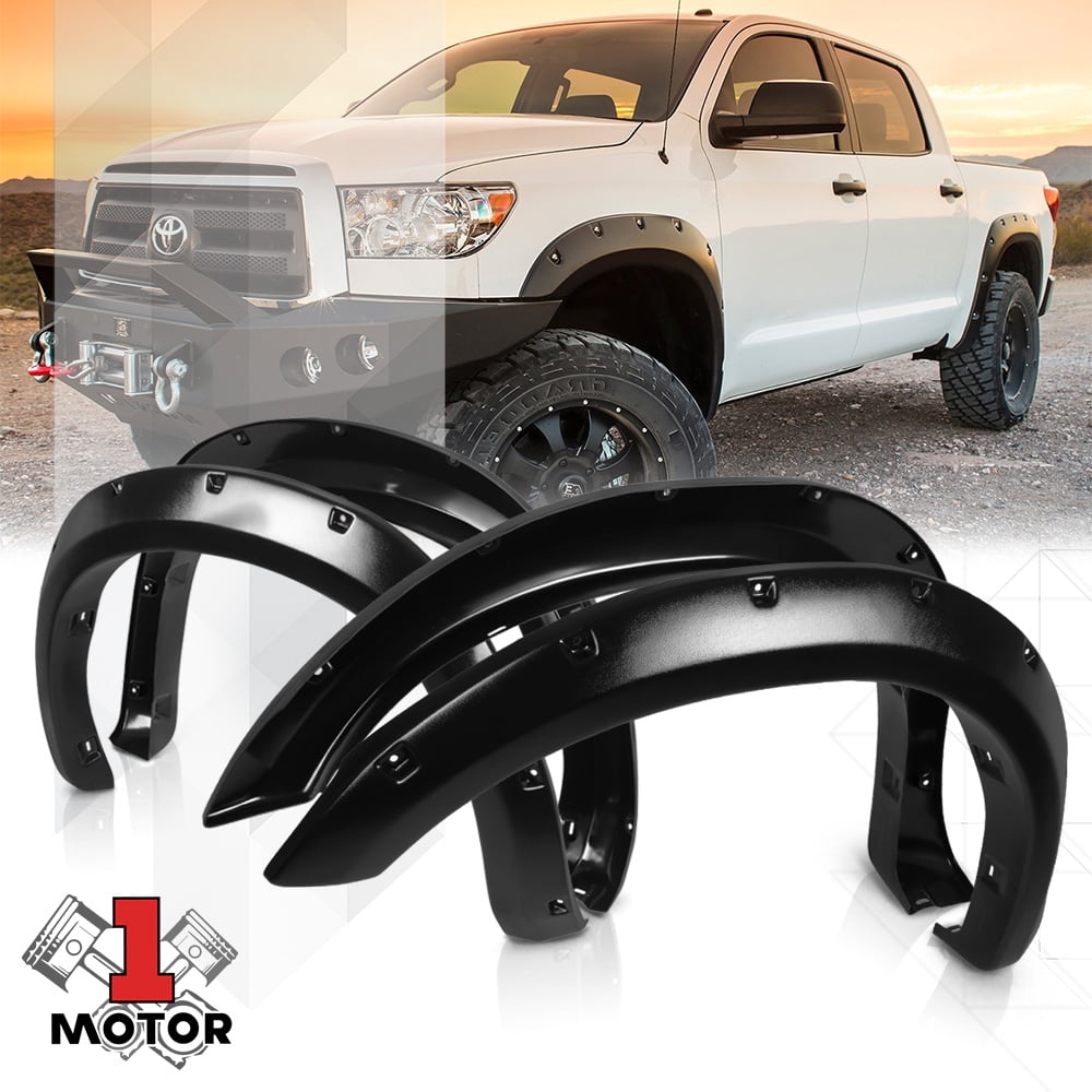 Textured Pocket Bolt/Rivet Fender Flares Wheel Cover for 0713 Toyota